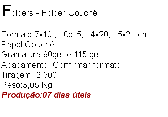 Panfletos e folder
